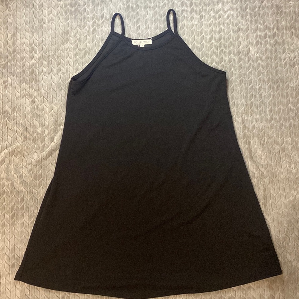 Wallflower | Woman’s Black Mini Spaghetti Strap Dress | Size L‎